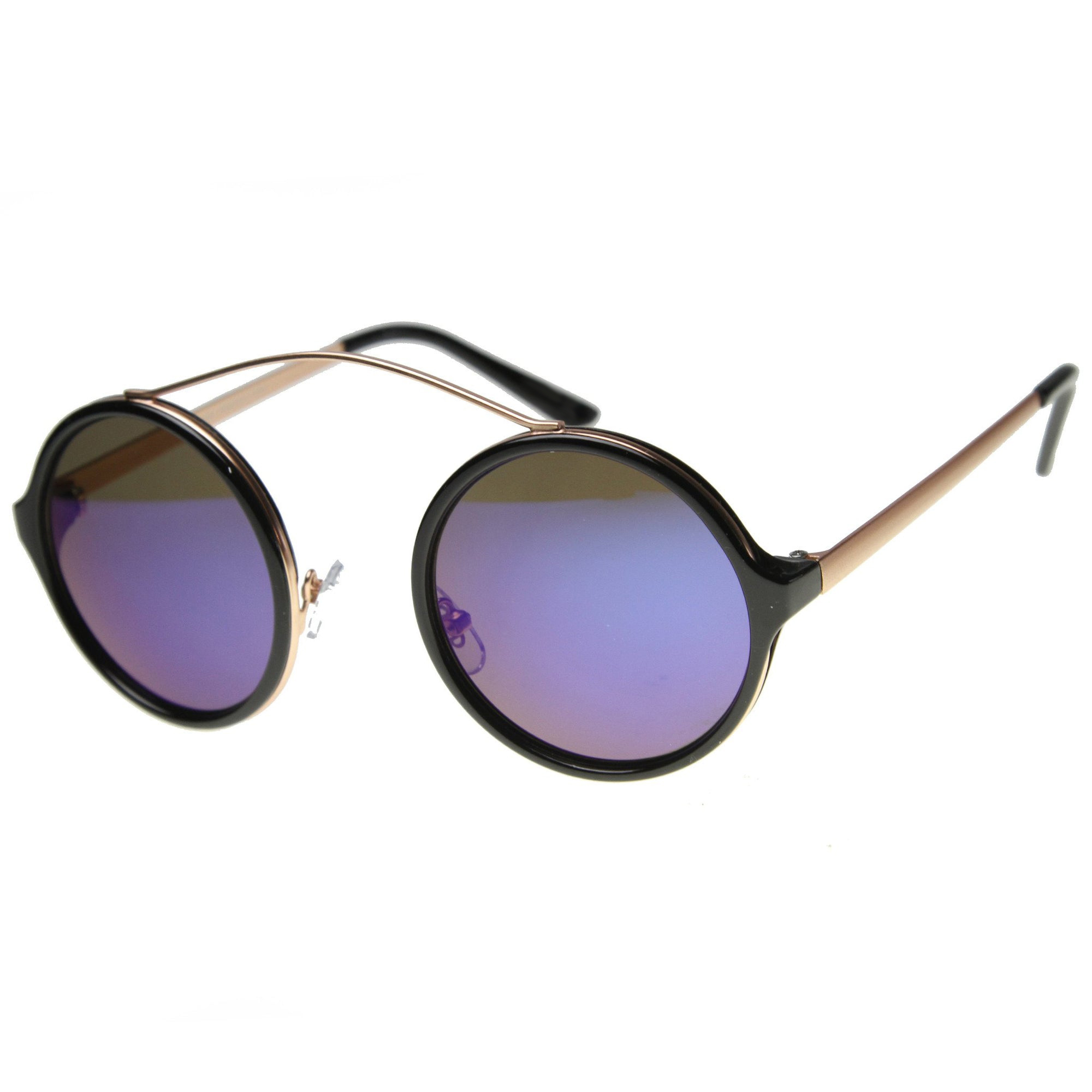 Reefton Matte Black Blue Mirror Polarized Glass
